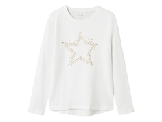Name It bright white star shirt